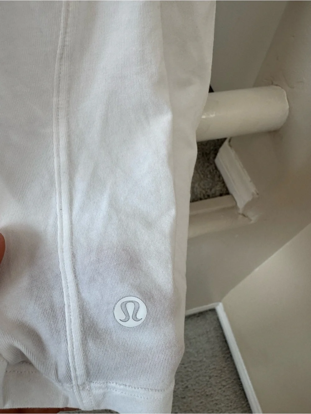 lululemon athletica White Short-Sleeve Seam Detail Tee